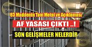 AF YASASI MECLİS'TEN GEÇTİ! 