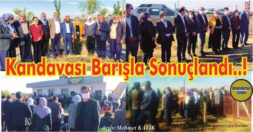 Bir Kan Davası Daha Barışla Sonuçlandı. İnşallah Diğer Kan Davaları da Barışla Sonuçlanır.