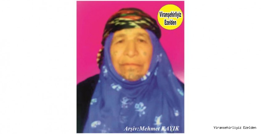 Hemşehrimiz Viranşehir’de Yakın Zamanda Vefat Etmiş, Değerli Annelerimizden olan Merhume Hacı Nura Feda (EKİNCİ)