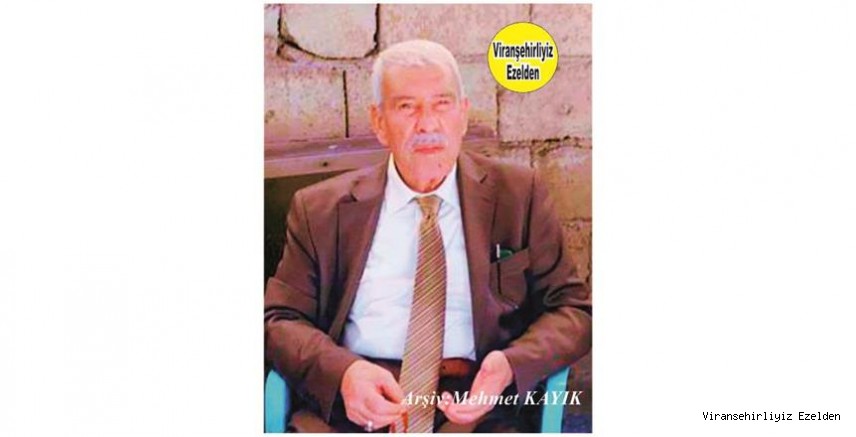 Hemşehrimiz Viranşehir’de Yakın zamanda Vefat etmiş, Sevilen İnsan Merhum Hacı Menduh Şehmusoğlu