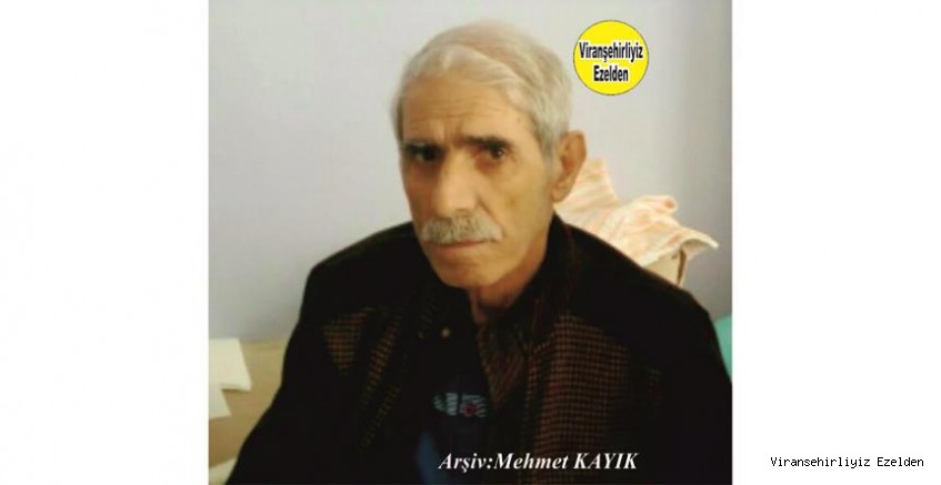 Hemşehrimiz Viranşehir’de Yıllarca İnşaat Sektöründe Ustalık yapmış, Sevilen İnsan Merhum Seydo Büyükturan