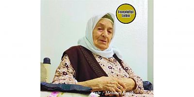 Hemşehrimiz 10 Haziran 2024 Günü Vefat Etmiş, DeğerliAnnelerimizden Olan, Merhume Ğanime Elaslan