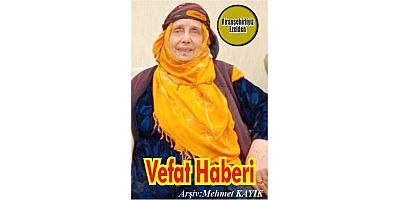 VEFAT HABERİ