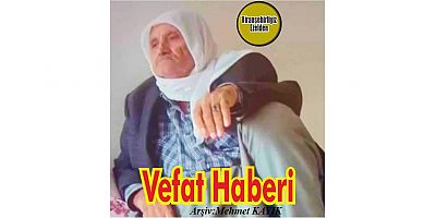 VEFAT HABERİ