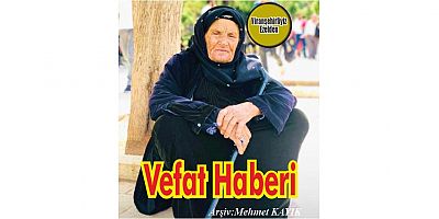 VEFAT HABERİ