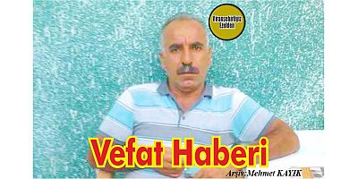 VEFAT HABERİ