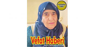 VEFAT HABERİ