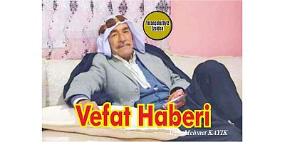 VEFAT HABERİ