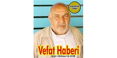 VEFAT HABERİ