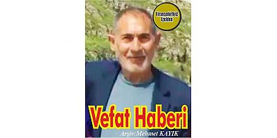 VEFAT HABERİ