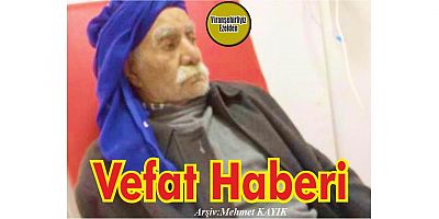 VEFAT HABERİ
