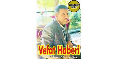VEFAT HABERİ
