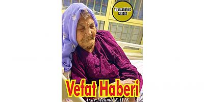 VEFAT HABERİ