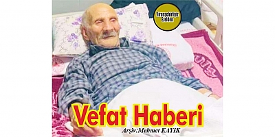VEFAT HABERİ