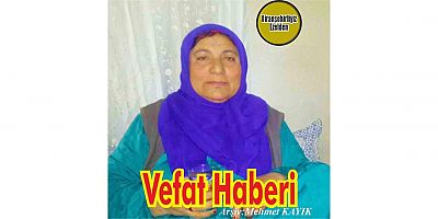 VEFAT HABERİ