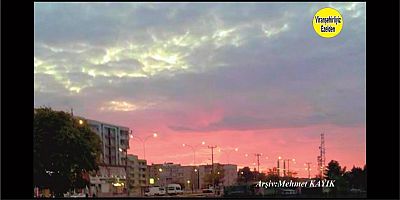 Viranşehir'de Sabah Şafak Sökerken Çekilmiş Bir Fotoğraf 