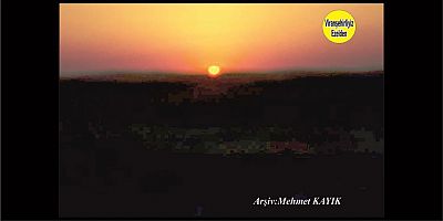 Viranşehir'de Şafak Sökerken Çekilmiş Bir Fotoğraf  