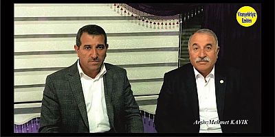 Viranşehir Ziraat Odası Başkanı Bahri Ekinci ve Viranşehir Engelliler Derneği Başkanı Şeyhmus Belca