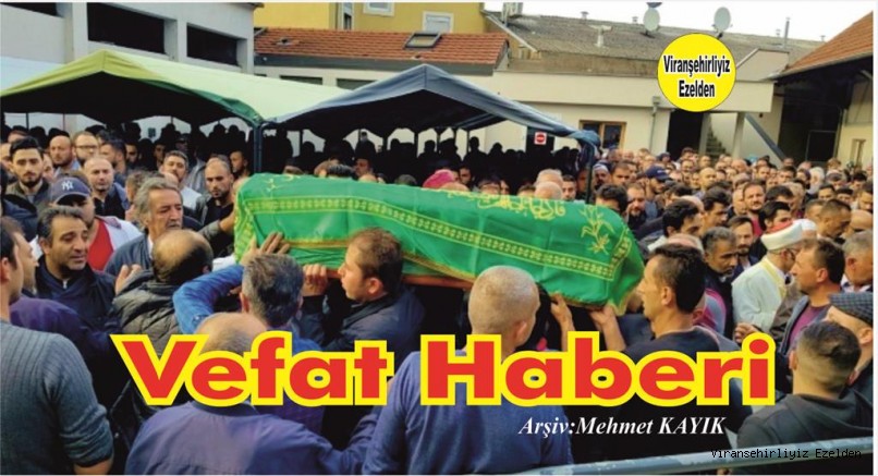VEFAT HABERİ..