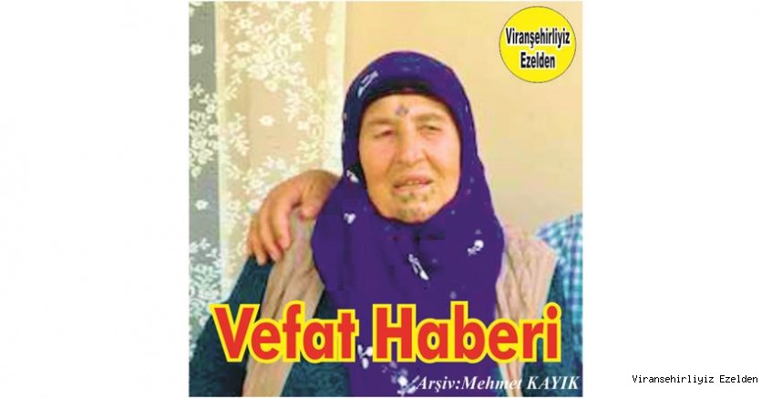 VEFAT HABERİ
