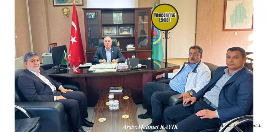 Ak Parti Viranşehir İlçe Başkanı Lütfi Bağcı, Ziraat Odası Başkanı Bahri Ekinci ve Meclis Üyesi Lokman Öztürk