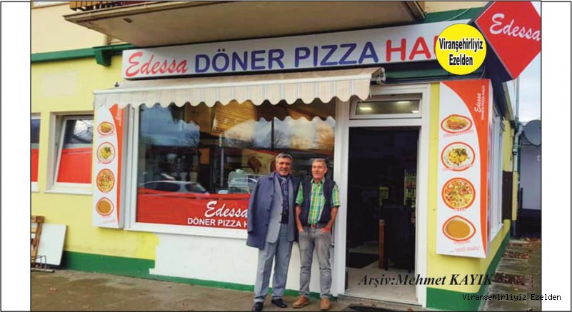 Almanya Bremen’de Edessa Kebap Salonunda Bir Araya gelen İsmail Tamamboğa ve Ahmet Çağrı