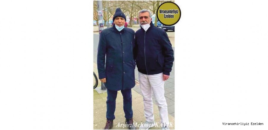 Almanya’da yaşayan Ahmet Çağrı ve Viranşehir Belediyesi Eski Başkanı Emrullah Cin Almanya'da Bir araya geldiler