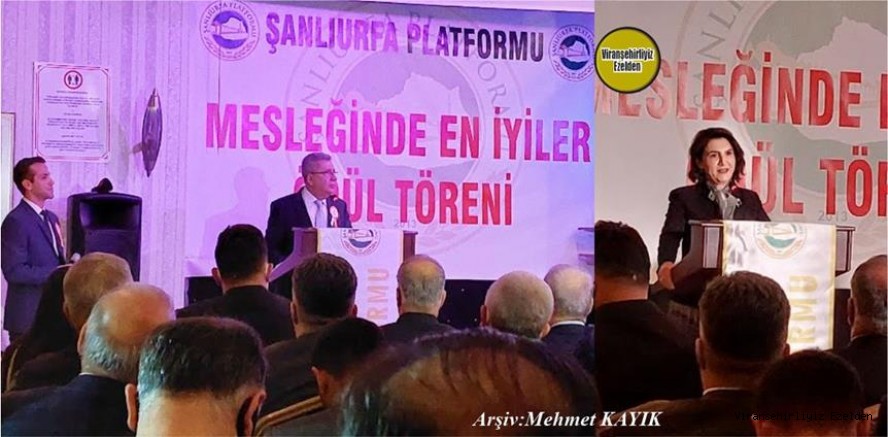 ANKARA'DA ŞANLIURFA PLATFORMU’NDAN ÖDÜL TÖRENİ