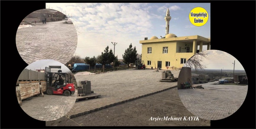 ARTIK KÖYLERE BİLE KİLİTLİ PARKE DÖŞEME ÇALIŞMALARI AKSAMADAN DEVAM EDİYOR