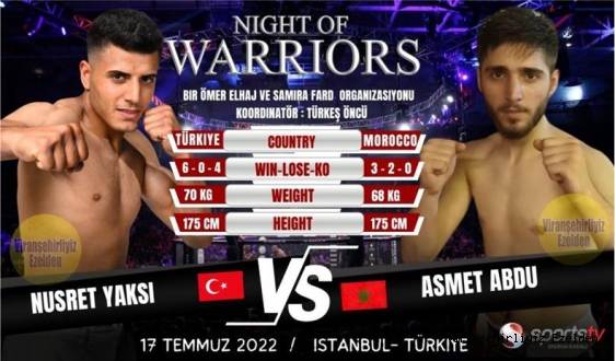 Avrupa Şampiyonu Sporcumuz Nusret Fetih Yakşi 17 Temmuz 2022 Pazar Akşamı Sports TV Ekranında Canlı Yayında