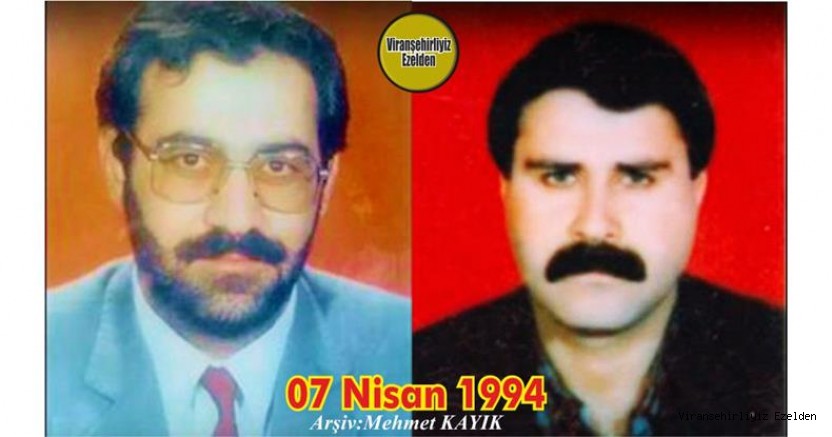 Bugün Ölüm Yıldönümü olan, 07 Nisan 1994 Günü Suçsuz Sebepsiz Bir Şekilde Öldürülen Demokrasi Şehitlerimizden, Sevilen Güzel İnsanlar Eski Cumhuriyet Savcısı Merhum Kazım Ekinci ve İş İnsanı Merhum Fahri İnan