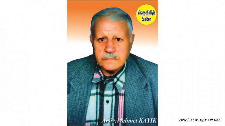 Bugün Ölüm Yıldönümü Olan 09.09.2005 Günü Vefat etmiş, Viranşehir Eski Urfa Caddesinde Yıllarca Esnaflık yapmış, Sevilen Güzel İnsan Merhum Hacı Sinan Kayık