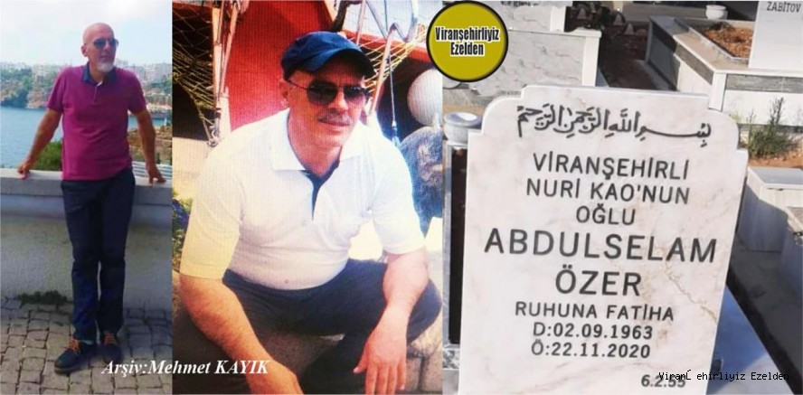 Bugün Ölüm Yıldönümü Olan, 22 Kasım 2020 Günü Vefat etmiş, Sevilen Güzel İnsan Merhum Selami Özer
