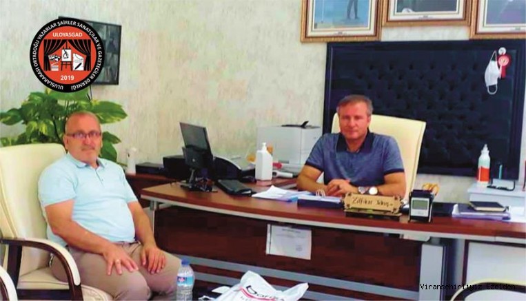 Dernek Başkanımız Mehmet Kayık Avrupa Kalite Etiketi Ödülü Almış Mersin Yenişehir Necdet Ülger İlkokulu Müdürü Zülfikar Tekin’i Makamında Ziyaret  Etti
