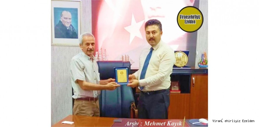 Emekli Lise Müdürümüz Abdulkadir Yolcu ve Eski Öğrencilerinden İlçe Nüfus Müdürü Sabri Aslan