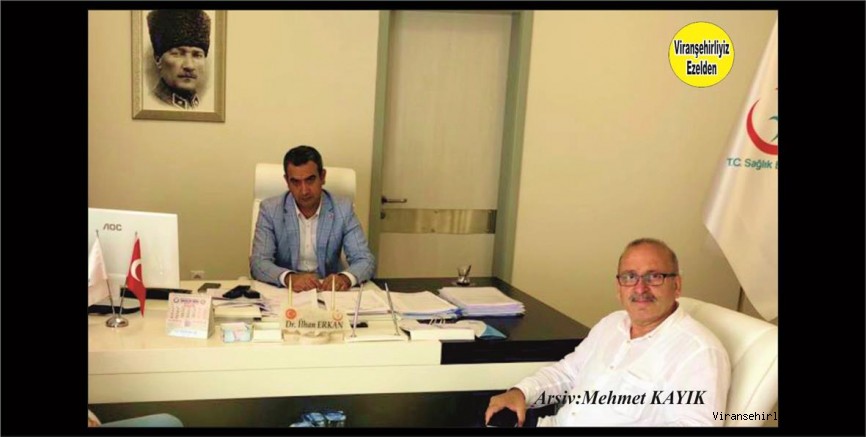 Genel Yayın Yönetmenimiz Viranşehir Devlet Hastanesi Baştabibi Dr. İlhan Erkan’ı Hastanedeki Makamında Ziyaret  Etti