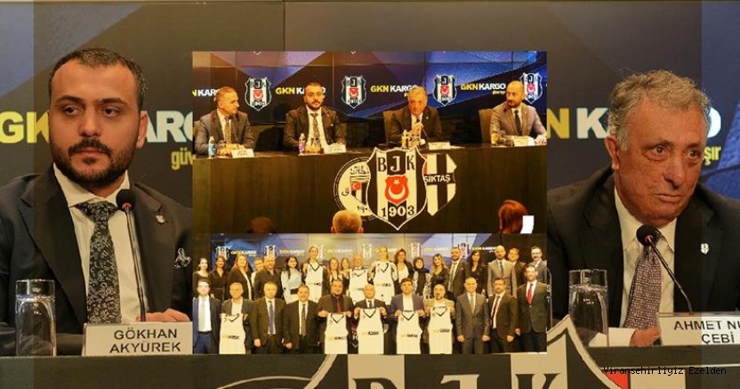GKN Kargo Ltd. Şti. Yönetim Kurulu Başkanı Gökhan Akyürek Beşiktaş Kulübü Başkanı Ahmet Nur Çebi ile Bir Araya Gelerek Beşiktaş Spor Kulübü ile Sponsorluk Anlaşması İmzaladı