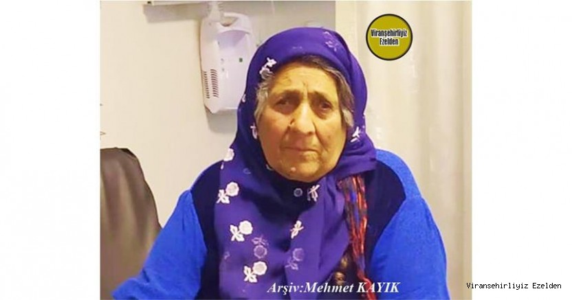 Hemşehrimiz 02 Ekim 2021 Günü Viranşehir’de Vefat etmiş, Değerli Annelerimizden olan, Merhume Huriye Danış