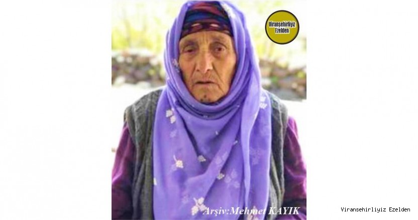 Hemşehrimiz 07 Aralık 2021 Günü Viranşehir’de Vefat etmişDeğerli Annelerimizden olan, Merhume Hacı Elmas Duygu