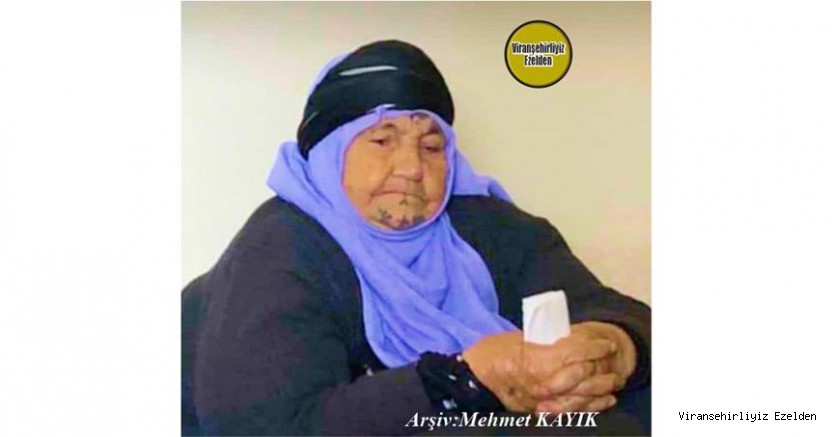 Hemşehrimiz 07 Kasım 2021 Günü Viranşehir’de Vefat etmiş, Değerli Annelerimizden olan, Merhume Gazze Düşme