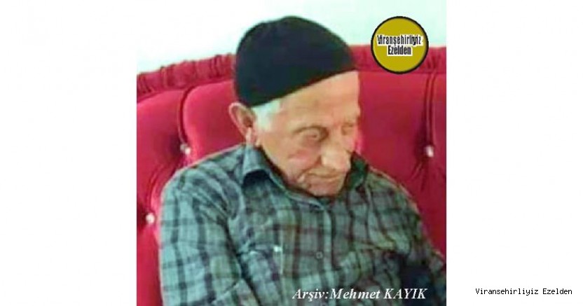 Hemşehrimiz 07 Ocak 2023 Günü Vefat etmiş, Viranşehir’de Yıllarca Esnaflık yapmış, Sevilen İnsan Merhum Hacı Ali Özme