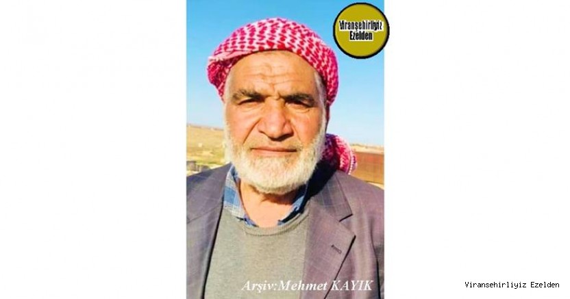 Hemşehrimiz 08 Nisan 2023 Günü Vefat etmiş, Viranşehir’de Mehmet Emmi olarak tanınan, Merhum Mehmet Bakan