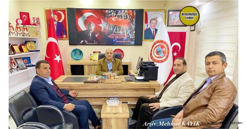 Hemşehrimiz Arslan Çiftçi, Viranşehir Şehitler ve Gaziler Derneği Başkanı Seyyit Mücahit Seyyid, Hüseyin Çiftçi ve Fethi Ekinci