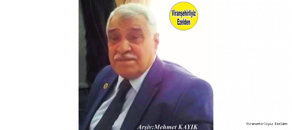 Hemşehrimiz İstanbul Viranşehirliler Derneği Başkanı Emekli Öğretmen Necati Erol