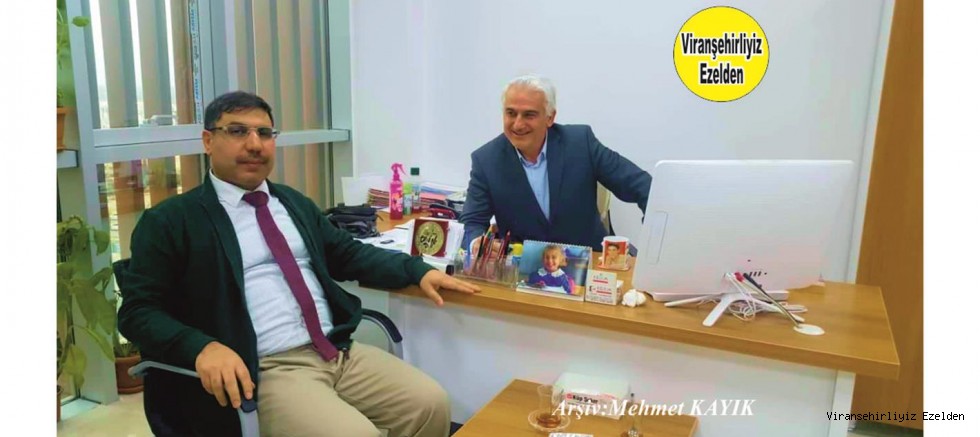 Hemşehrimiz Okul Müdürlerimizden olan Eyyüp Azlal ve Şanlıurfa Milli Eğitim Müdürü Personellerinde Şaban Alay