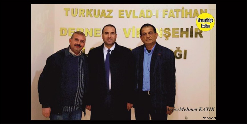 Hemşehrimiz Tuder Başkanı Ahmet Yılmaz, Bld. Başkan Yrd. Arslan Çiftçi ve Gazeteci Murat Sever