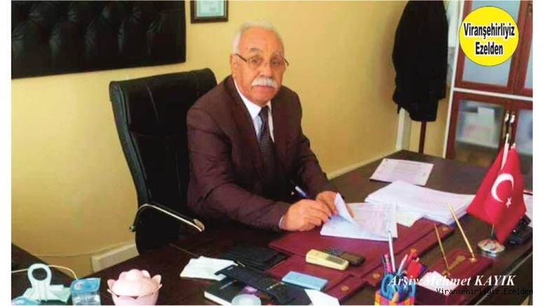 Hemşehrimiz Viranşehir Bazı Okullarda Yıllardan Beridir Müdürlük yapmış, Müdür Seydi Sürücü