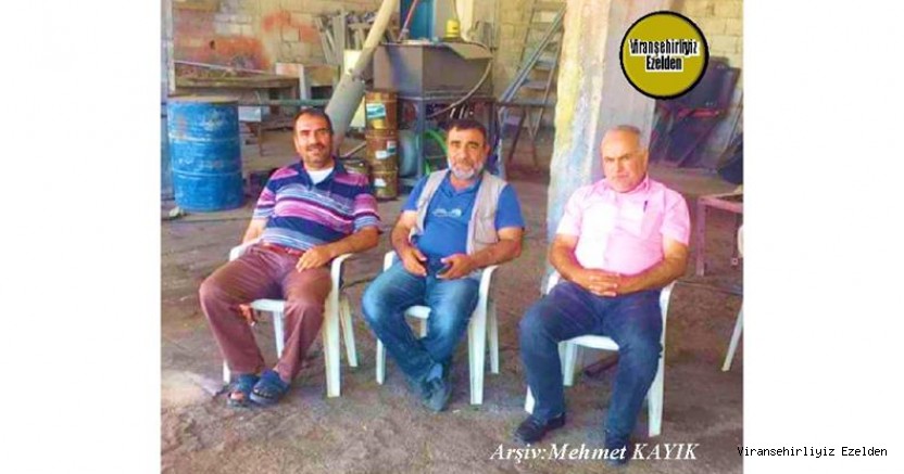 Hemşehrimiz Viranşehir Belediyesi Atölye Amiri Merhum Ali Ün, Arkadaşları Mahmut Karagöz ve Eyyüp Bilen