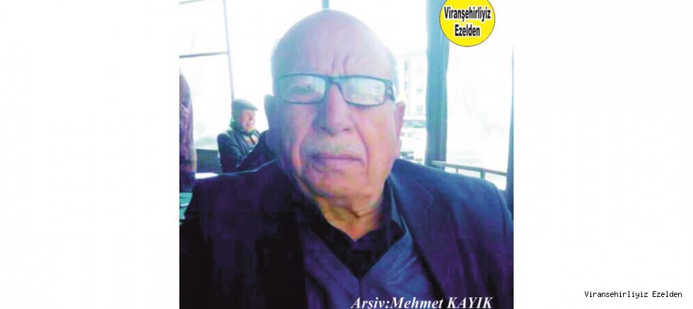 Hemşehrimiz Viranşehir Belediyesi Eski Personellerinden,Emekli İtfaiye Amiri Mustafa Diken