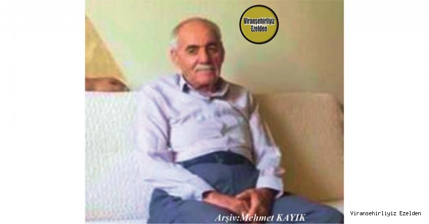 Hemşehrimiz Viranşehir’de 04 Eylül 2020 Günü Vefat etmiş, Sevilen İnsan Merhum Bedirhan Denktaş